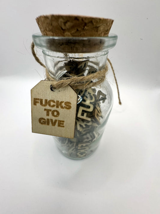 The Swear Jar of Fucks to Give