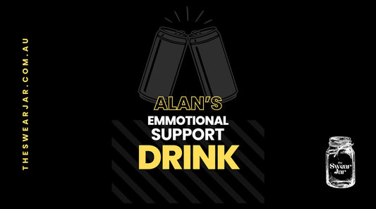 The Swear Jar Personalised Stubby Holder - Emotional Support Drink