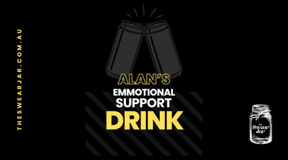 The Swear Jar Personalised Stubby Holder - Emotional Support Drink