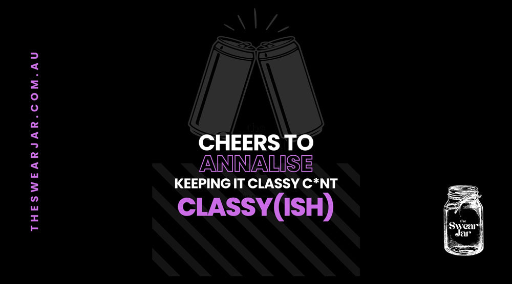 The Swear Jar Personalised Stubby Holder - Keeping it Classy